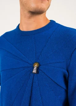 Pull en laine à broche Phare