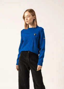 Pull en laine à broche Phare