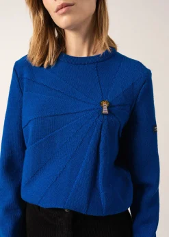 Pull en laine à broche Phare