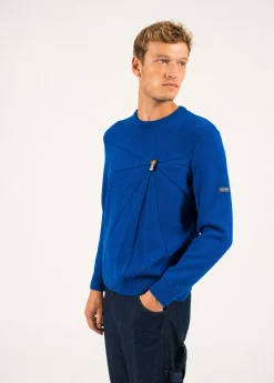 Pull en laine à broche Phare