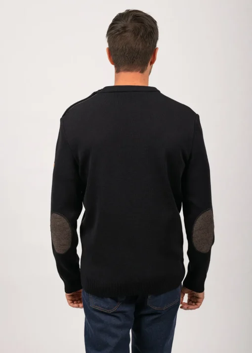 Pull esprit marin à coudières Patrimoine