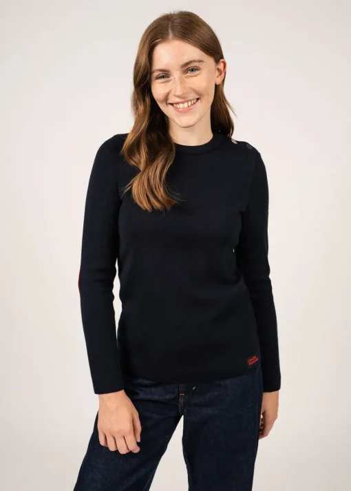 Pull marin Brégançon à coudières