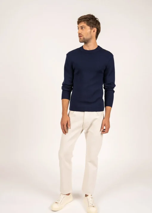 Pull marin en laine Estran