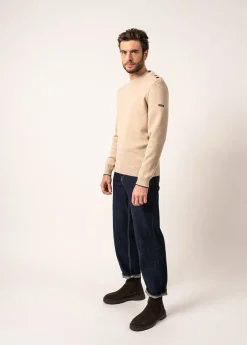 Pull marin en laine Rives