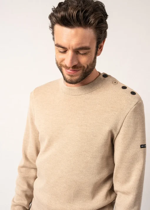 Pull marin en laine Rives