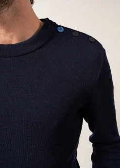 Pull marin en laine Rives