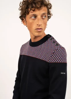 Pull marin jacquard