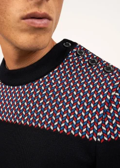 Pull marin jacquard