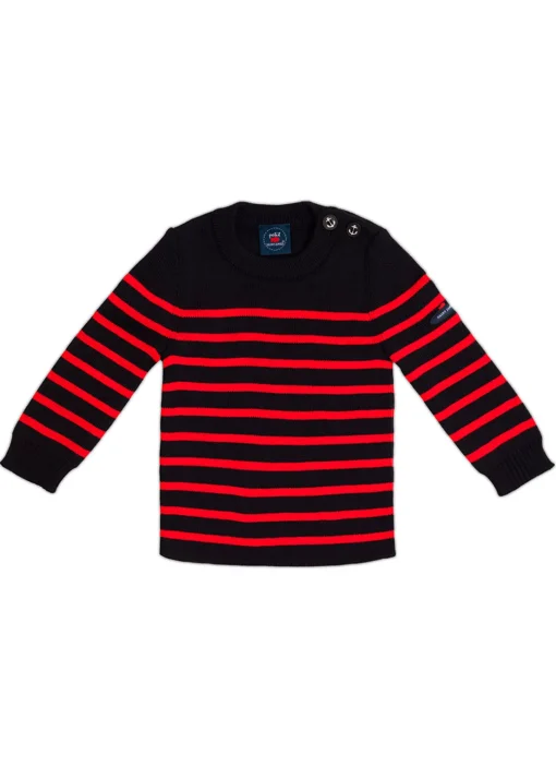 Pull marin rayé bébé Moussaillon