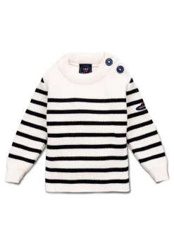 Pull marin rayé bébé Moussaillon