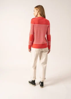 Pull marin rayé Bregançon