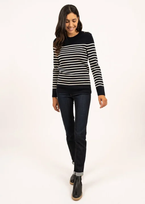 Pull marin rayé Bregançon