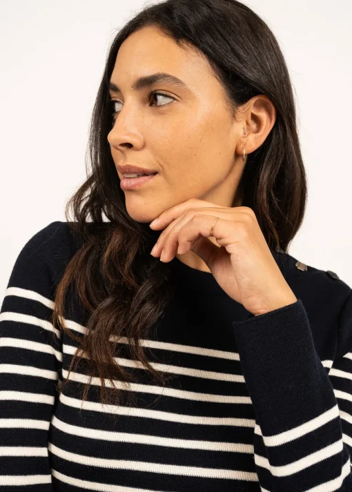 Pull marin rayé Bregançon
