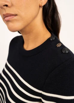 Pull marin rayé Bregançon