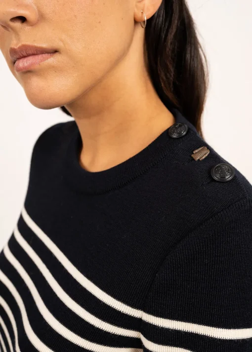 Pull marin rayé Bregançon