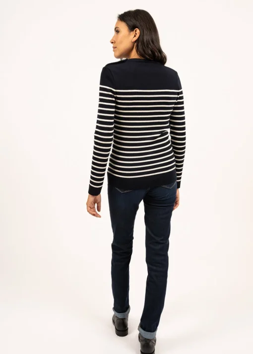 Pull marin rayé Marée