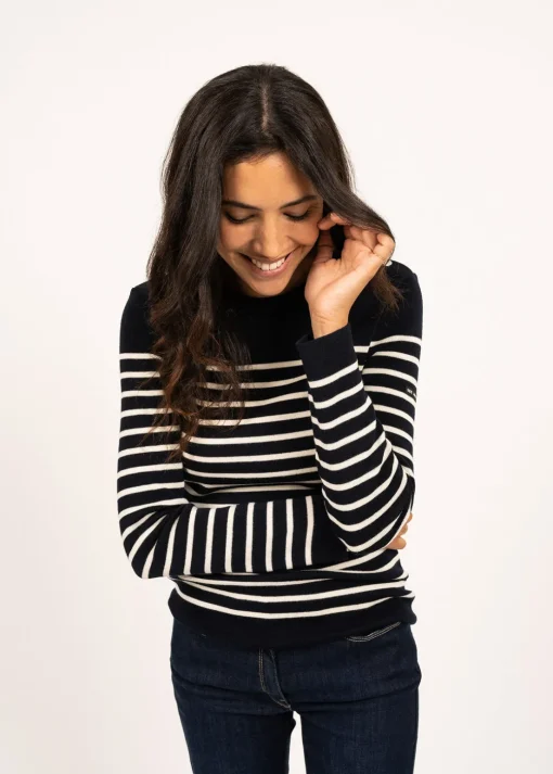 Pull marin rayé Marée