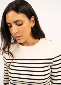 Pull marin rayé Marée
