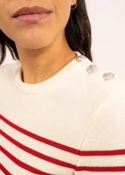 Pull marin rayé Marée
