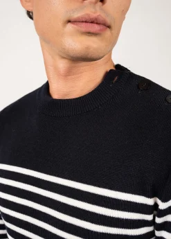 Pull marin rayé Rochefort