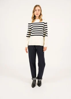 Pull rayé croisé Docks