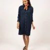 Robe chemise en jean Roxane