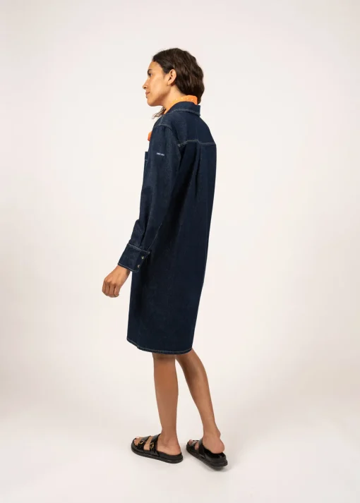 Robe chemise en jean Roxane