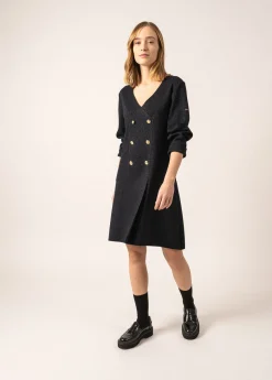 Robe en laine Royale Lurex