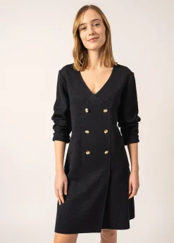 Robe en laine Royale Lurex