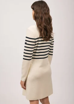 Robe rayée en laine Royale