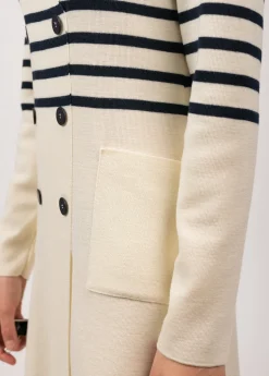 Robe rayée en laine Royale