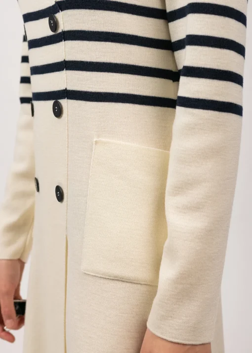 Robe rayée en laine Royale