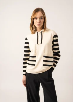 Sweat à capuche en laine et coton Blizzard