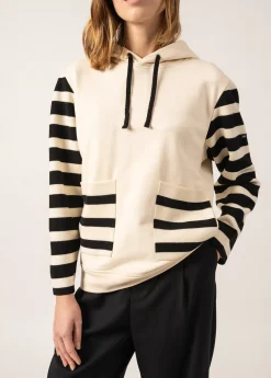 Sweat à capuche en laine et coton Blizzard