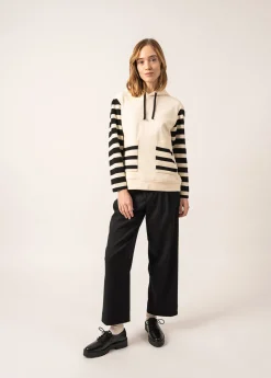 Sweat à capuche en laine et coton Blizzard