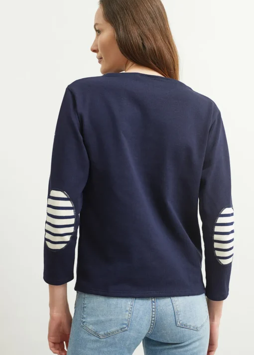 T-shirt marin col bateau Guildo